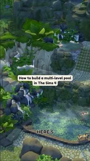 How to build a multi-level pool in The Sims 4 without mods or CC