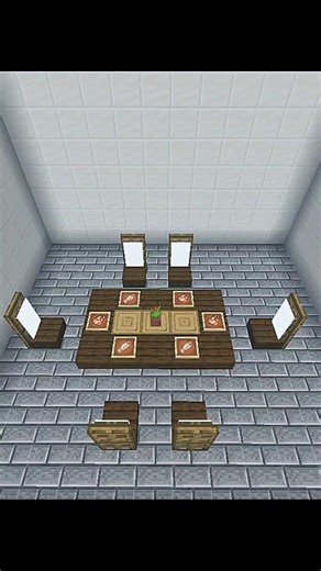 Simple Minecraft Dining Table Design