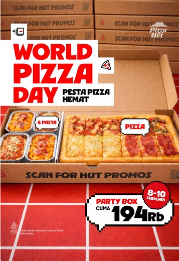 Rayakan Hari Pizza Sedunia dengan Party Box Spesial!