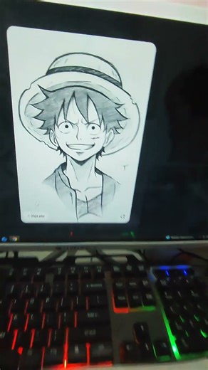 One Piece Luffy Drawing Tutorial | Easy Sketch#Luffy#OnePiece#AnimeArt#Drawing#Sketch