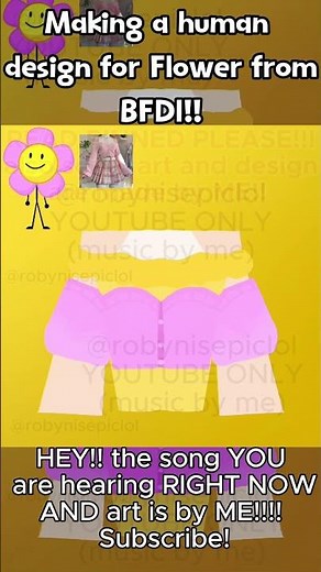 Making a human design for flower from bfdi!!! #viral #art #artist #music