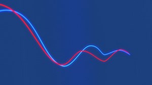 Looping MACD Chart on Blue Background | Free Stock Video Footage