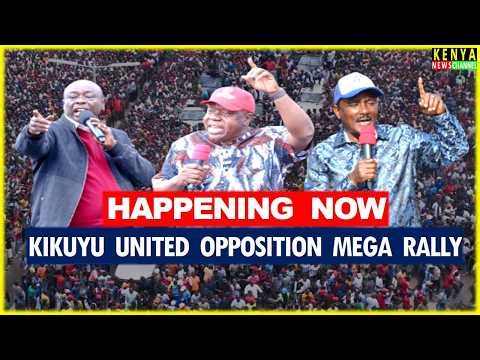 LIVE - Gachagua, Matiangi & Kalonzo lead United Opposition Rally in Kikuyu Town of Kimani Ichungwa
