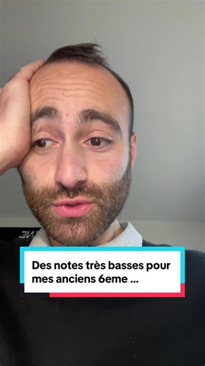 Notes très basses en mathématiques pour les 6ème