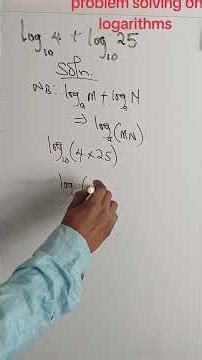 problem solving on Logarithms #logarithms
