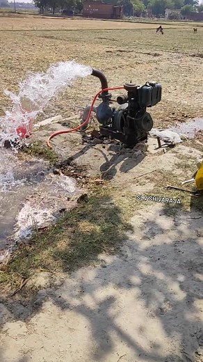 5Hp diesel engine water pump 50ft head #reels | Slv Shivaraj