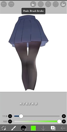 Stockings rendering ✨#arttutorial#ibispaintx#art#drawing#digitalart#rendering#mizukichann #shorts