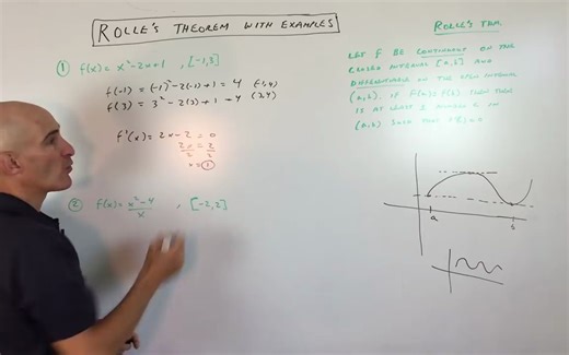 Rolle's Theorem with Examples
