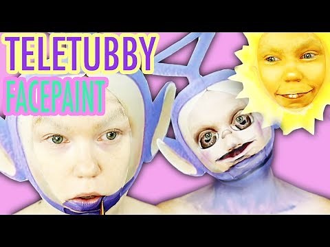 Teletubby and Sun Makeup Transformation