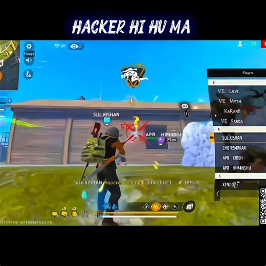 🗣️: HACKER BOL RHA HAI 🥱 TURNAMENT HIGHLITES 🔥#shorts #freefire #esports #freefiremax #7x7