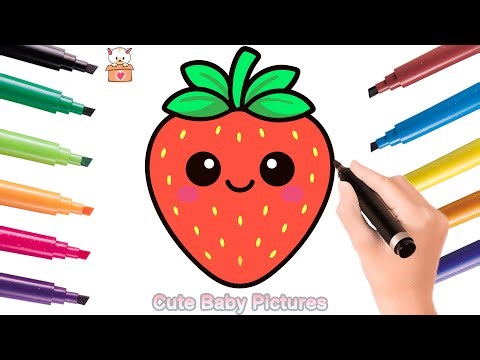How to Draw a Cute Strawberry
