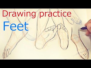 足のワイヤーを描く練習 : Drawing Practice Feet