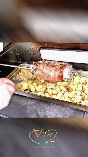 Roti de porc cuisson au barbecue #barbecue #cuisine #porc