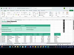 New Perspectives Excel 365 | Module 3: SAM Project A | Pro Gear #newperspectives