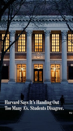 30K views · 123 reactions | A report from Harvard College finds rampant grade inflation, but students complain the administration is moving goal posts. Read more:  https://on.wsj.com/43MYI29 | The Wall Street Journal | Facebook