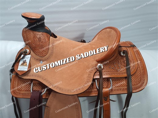 Handmade Western Wade Ranch Saddle, Leather, Matching Tack Set and Cinches - Etsy