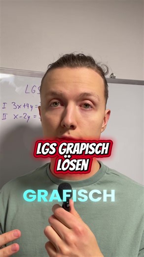 So löst man LGS mit 2 Variablen graphisch. #mathe #schule #lernen #lgs #geraden