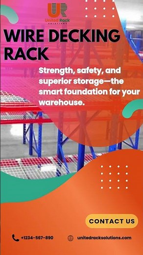 Wire Decking Racks – Strong, Safe & Smart Storage by United Rack Solutions #rack #WireDeckingRack