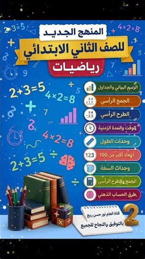 #منهج الرياضيات للصف الثاني الابتدائي الجديد الترم الاول 2026/2027 #اكسبلور