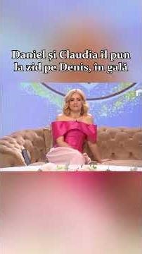 Denis, pus la zid în gală | Ce acuzații în aduc Claudia și Daniel