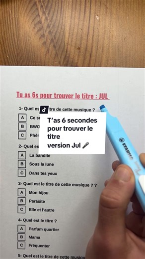 T’as 6 secondes pour trouver le titre version : JUL 🎤🎶 #rapfr #rap #jul #musiquedumoment #bestrapper