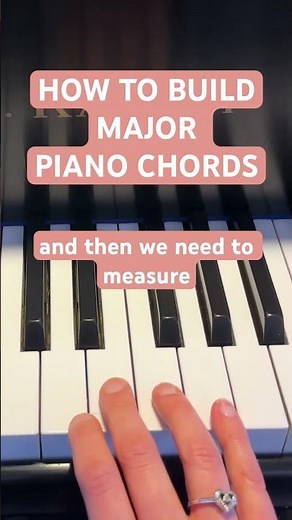 HOW TO BUILD MAJOR PIANO CHORDS #piano #pianotutorial #chords