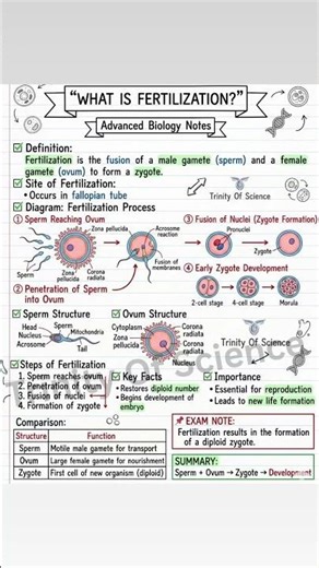 What is fertilisation Human reproduction #12th