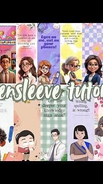 Episode 1 : How to make pensleeve for Teacher's Day | Canva