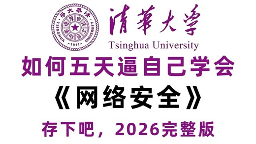【全500集】目前B站最全最细的网络安全零基础全套教程（包含Kali渗透 漏洞挖掘），5天从入门到精通网络安全，学完即可就业！看完这一套网络安全教程就够了！