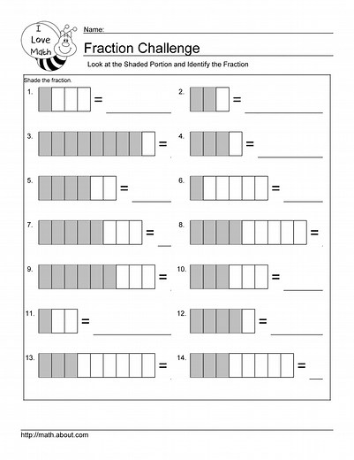 Fraction Worksheets