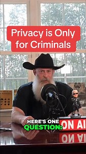 1K views · 195 reactions | Privacy is Only for Criminals? #privacy #safety #security #CyberSecurity #freedom From our “How to Stay Private” Podcast. | The Survival Summit | Facebook