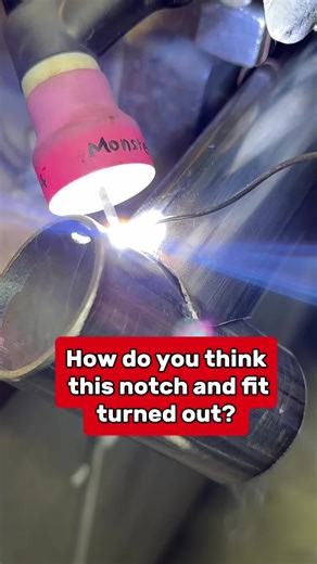 Tube notching and fit up. #tigwelding #luxury #stainlesssteel #poolhandrail #pool