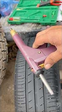 Tubeless Tyre Puncture Repair Using Gun Kit Tool 🔧 | Fast & Easy Fix