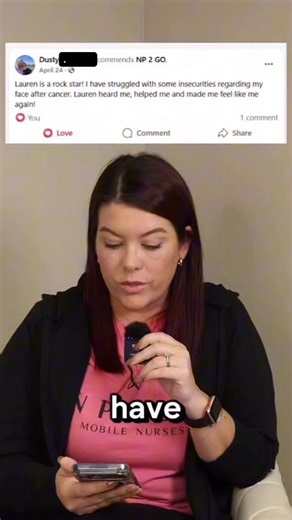 This patient’s message about her journey after cancer left me speechless. #nursepractitioner #estheticnurse #patienttestimonial #feelgoodstory #np2go | NP 2 GO