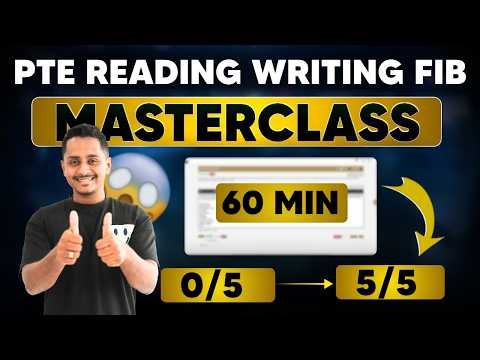 PTE Reading & Writing: Fill in the Blanks | 60 Min Masterclass | 0 to 5 Score