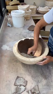 34K views · 14K reactions | Layering and texturing the clay soothes...