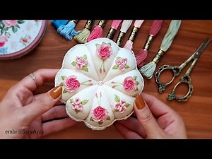 Easy & Quick DIY Pin Cushion | Step-by-Step Sewing and Craft Tutorial 👗✨#DIY #Embroidery #Crafts