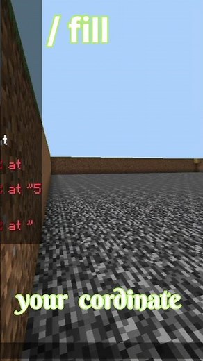 How to use the /FILL command in Minecraft! ( 1.19 + ) #shorts #minecraft #minecraftshorts