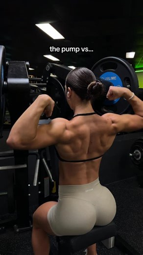 Lana 🏋️‍♀️💖 | the pump vs the exercise wearing @dfyne.official code LM #backworkout #backpump #fyp | Instagram