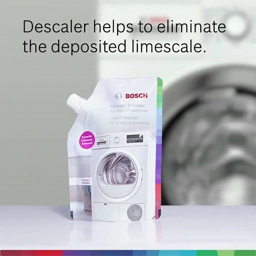 How to Deep Clean Your Washer with Bosch Liquid Descaler | Bosch Home India