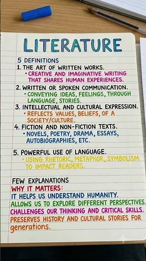What is literature.