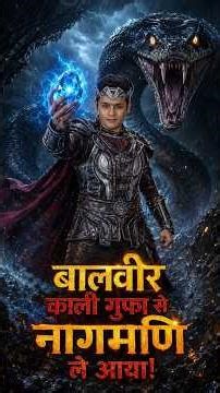 बालवीर काली गुफा से नागमणि ले आया 😱 | Giant Snake Fight#baalveer #shorts #viral