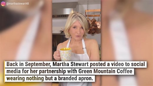 Martha Stewart Poses In Only An Apron In Viral Video, And The Fans Are Responding
