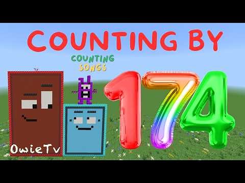 Counting by 174 Song | Skip Counting Song for Kids | Minecraft Numberblocks Math Songs for Kids