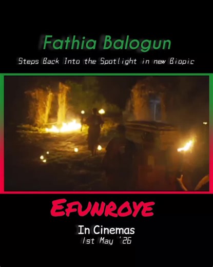 Veteran Nollywood actress and producer @fathia_balogun_williams1 is stepping back into the spotlight with Efunroye, a historical biopic centred on the legendary 19th-century power broker Efunroye Tinubu. Set for a cinema release in May 2026, the film marks Balogun’s return as both producer and lead actress—her first production since Iya Aladuke in 2013. In the film, she takes on the role of Tinubu, a formidable figure known for her political instincts, business influence and commanding presence 