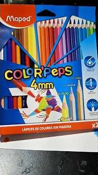 Quick review of Maped colored pencils #stationery #school supplies