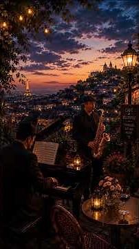 French Jazz Café in Paris ☕ Smooth Saxophone & Piano for Relaxing Evenings (AI)