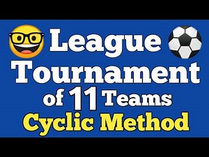 Draw a League tournament of 11 teams using Cyclic method | 11 teams | class 12 | planning in sports