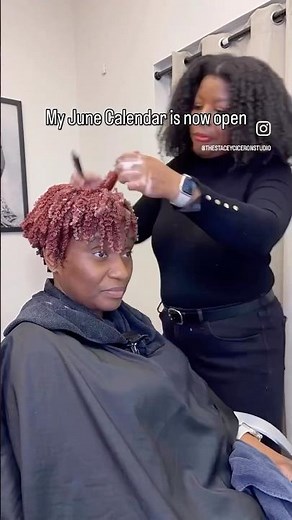 June calendar open☀️curly cut wash and go