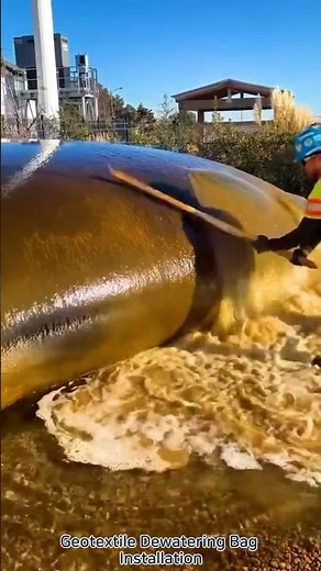 Geotextile Dewatering Bag Installation